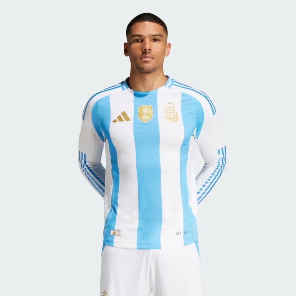 Adidas Argentina 24 Long Sleeve Home Authentic Jersey Mens 2XL - Picture 3 of 6